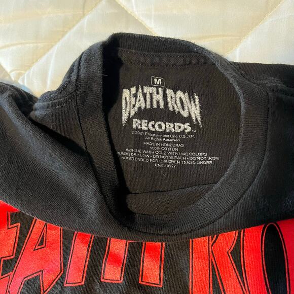 Death Row Records - Electric Chair - Black and Red T-shirt - Size M - Picture 4 of 7
